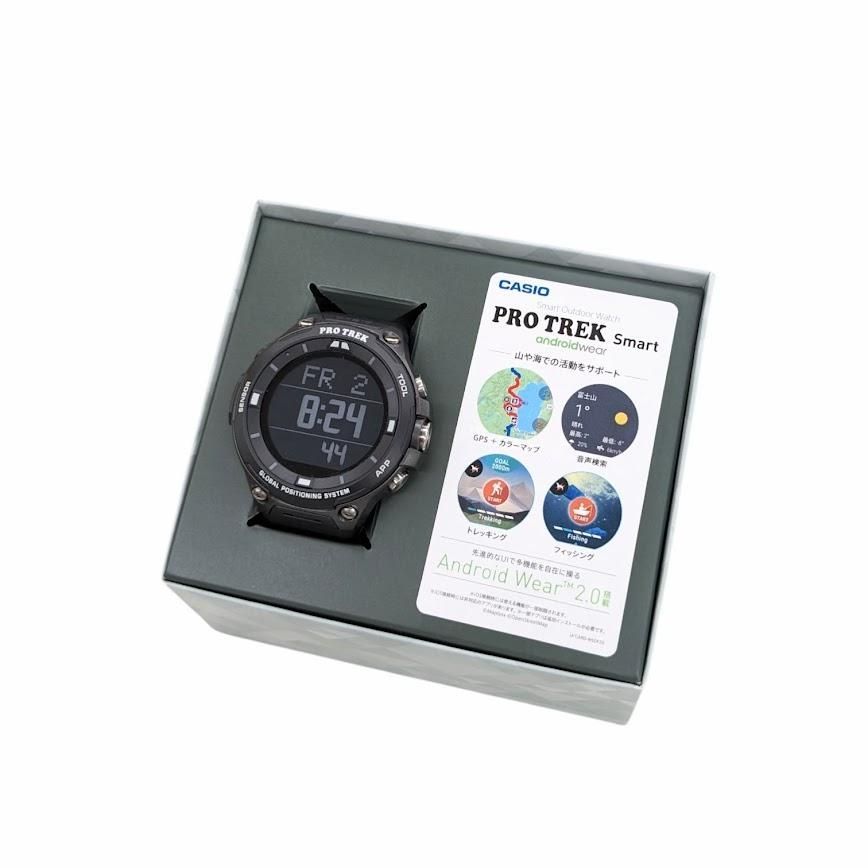 美品 CASIO カシオ PRO TREK Smart Outdoor Watch WSD-F20 ブラック系 