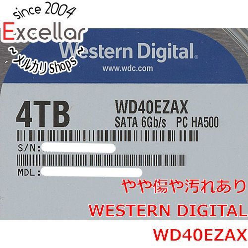[bn:12] Western Digital HDD　WD40EZAX　4TB SATA600 5400　9000～10000時間以内