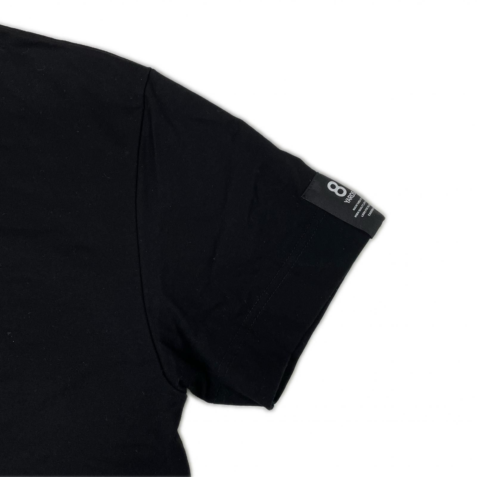 中古 メンズ ハチヤーズ 8YARDS 半袖シャツ L ブラック ストレッチ
