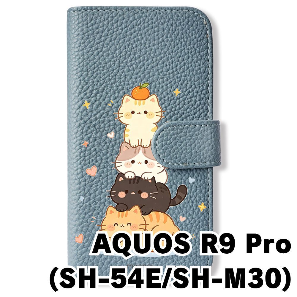 新品未使用】 AQUOS R9 Pro SH-54E SH-M30 手帳型スマホ ケース (色