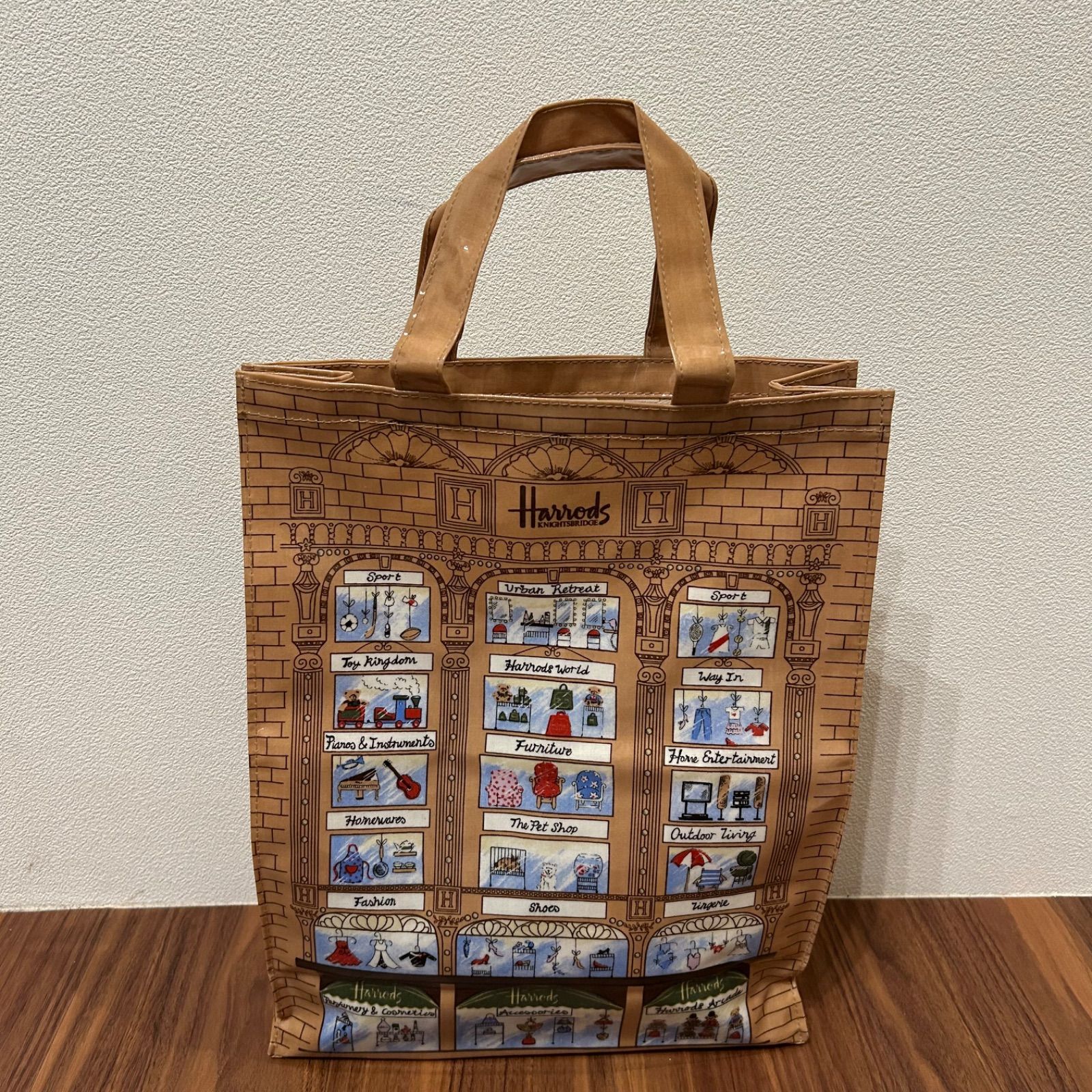 Harrods ハロッズ レディース トートバッグ ハンドバッグ ビニール 