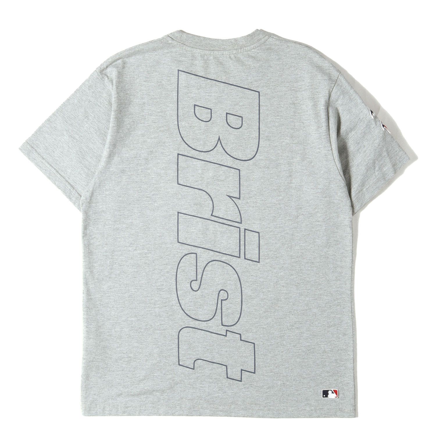 FCRB F.C.R.B. MLB NY Yankees tシャツ L 美品】F.C.Real Bristol エフシーレアルブリストル Tシャツ グレー