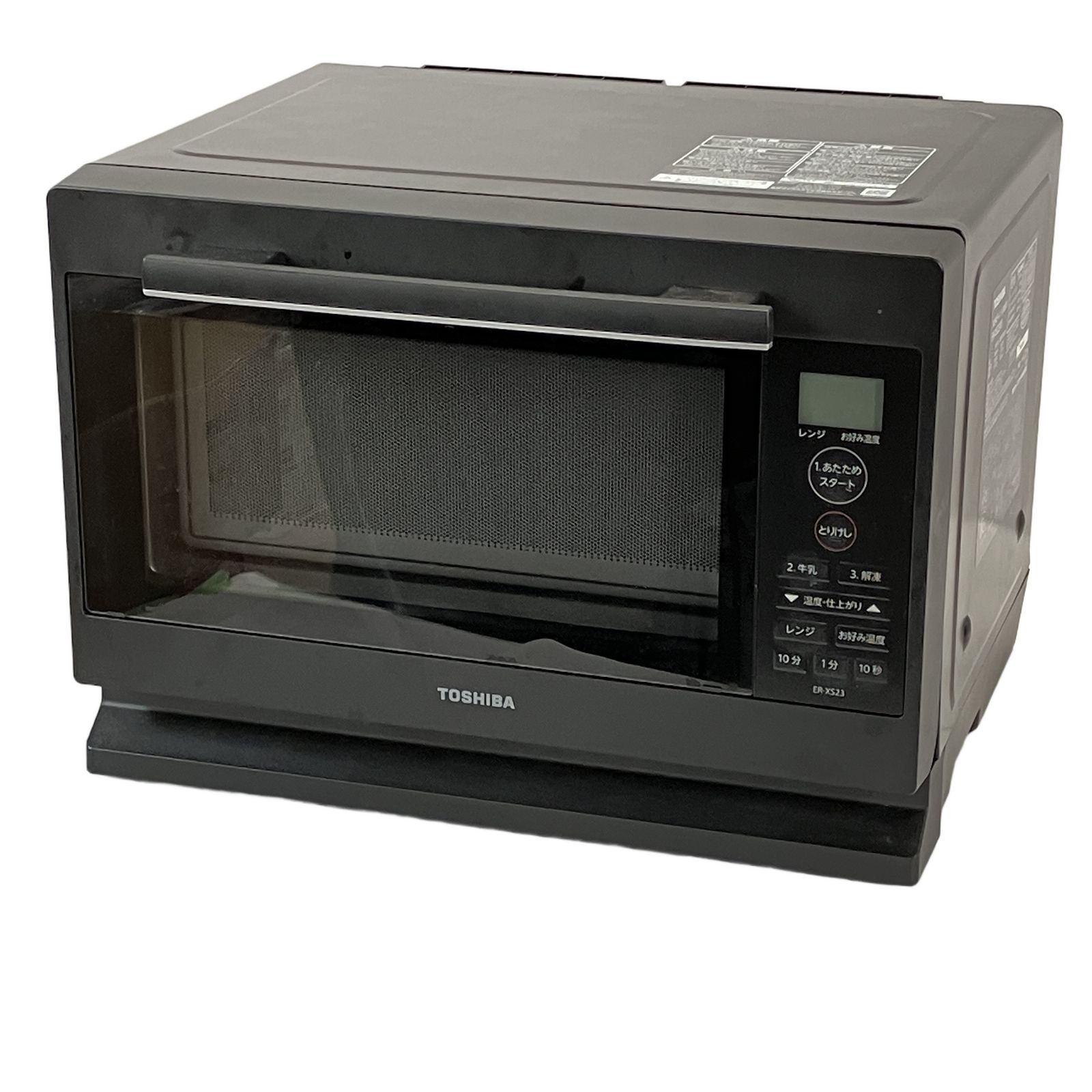 TOSHIBA ER-XS23 電子レンジ 2023年製 単機能 フラット庫内 ブラック 家電 東芝 中古 W11101789
