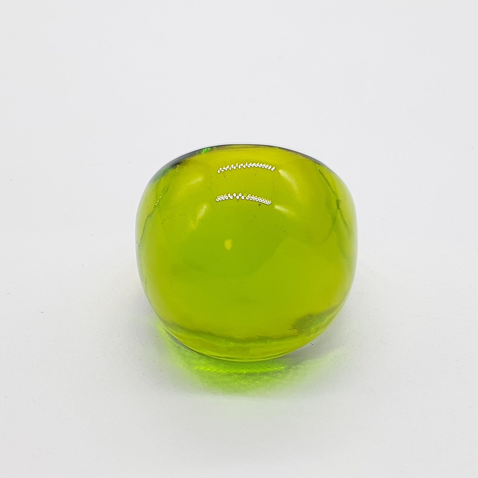 LALIQUE ラリック リング カボションリング ガラス グリーン B6052904