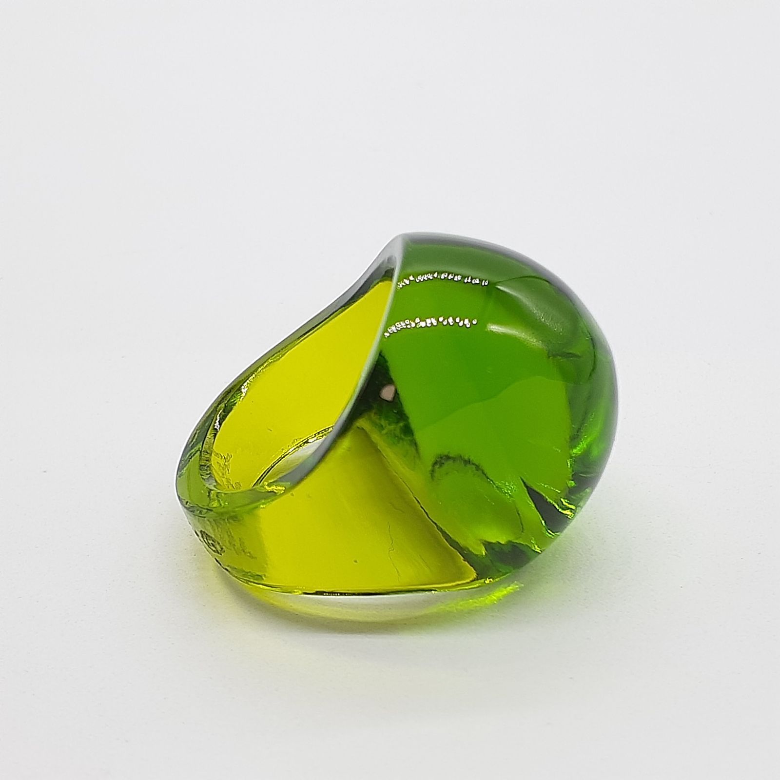 LALIQUE ラリック リング カボションリング ガラス グリーン B6052904