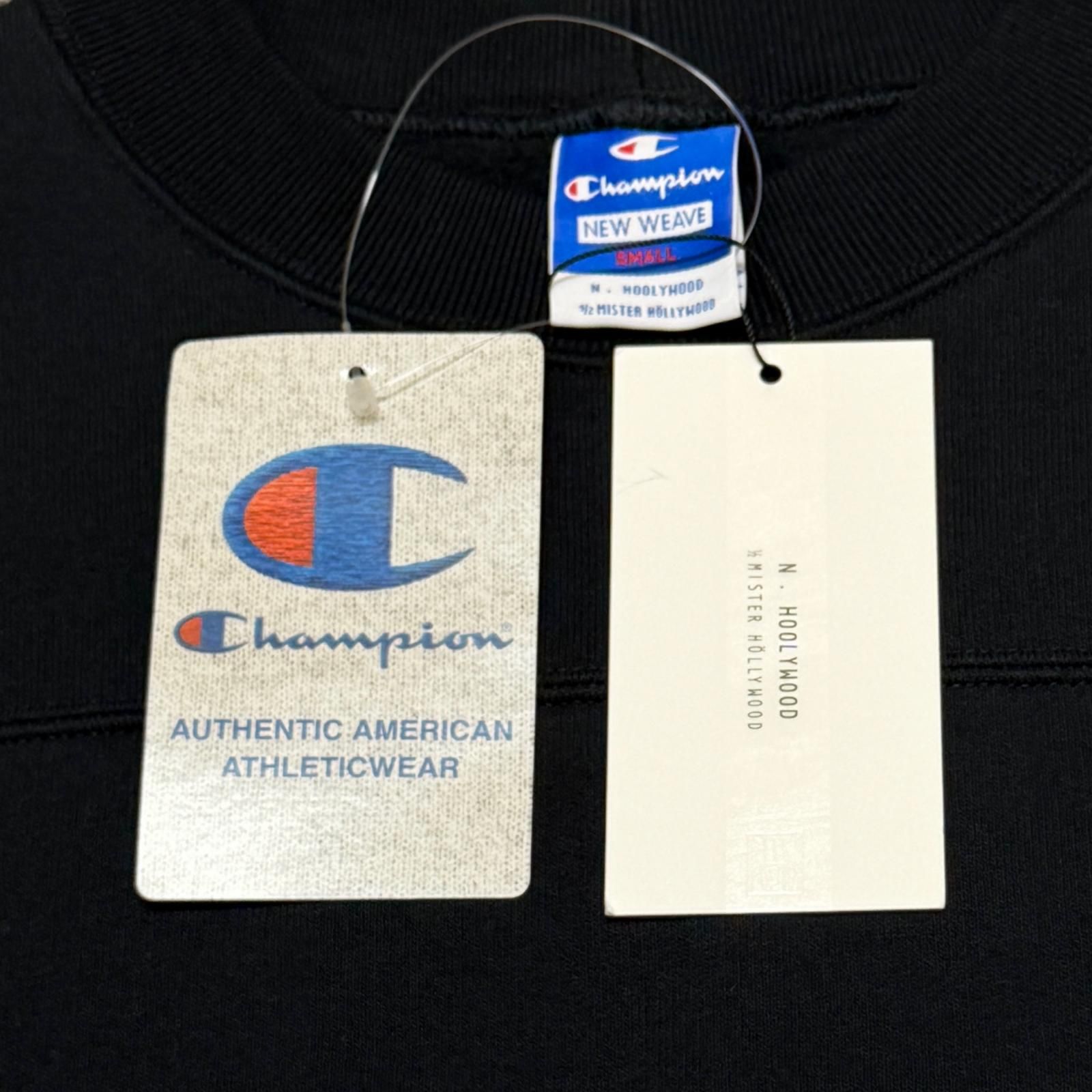 参考上代27500円 未使用 N.HOOLYWOOD × Champion NEW WEAVE CREW NECK