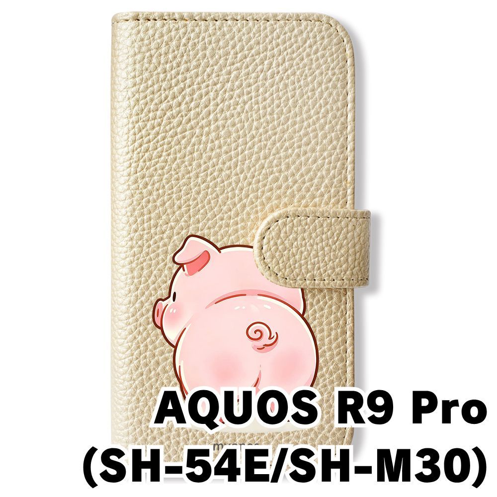 新品未使用】 AQUOS R9 Pro SH-54E SH-M30 手帳型スマホ ケース カバー