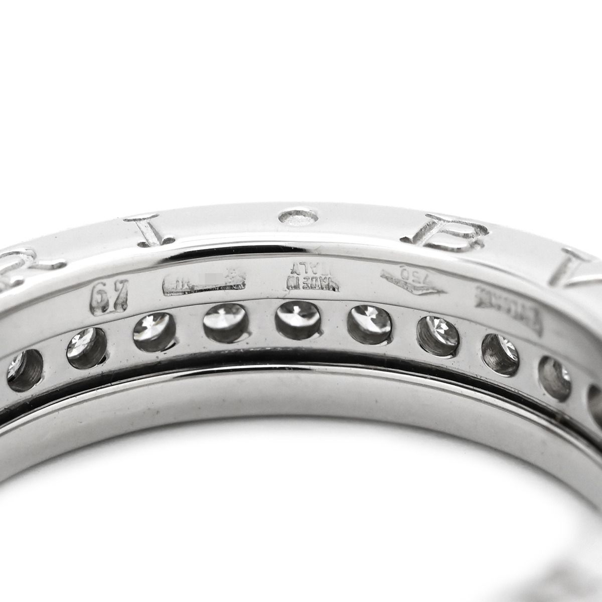 ブルガリ BVLGARI リング 指輪 ビーゼロワン B-zero1 XS ホワイト 