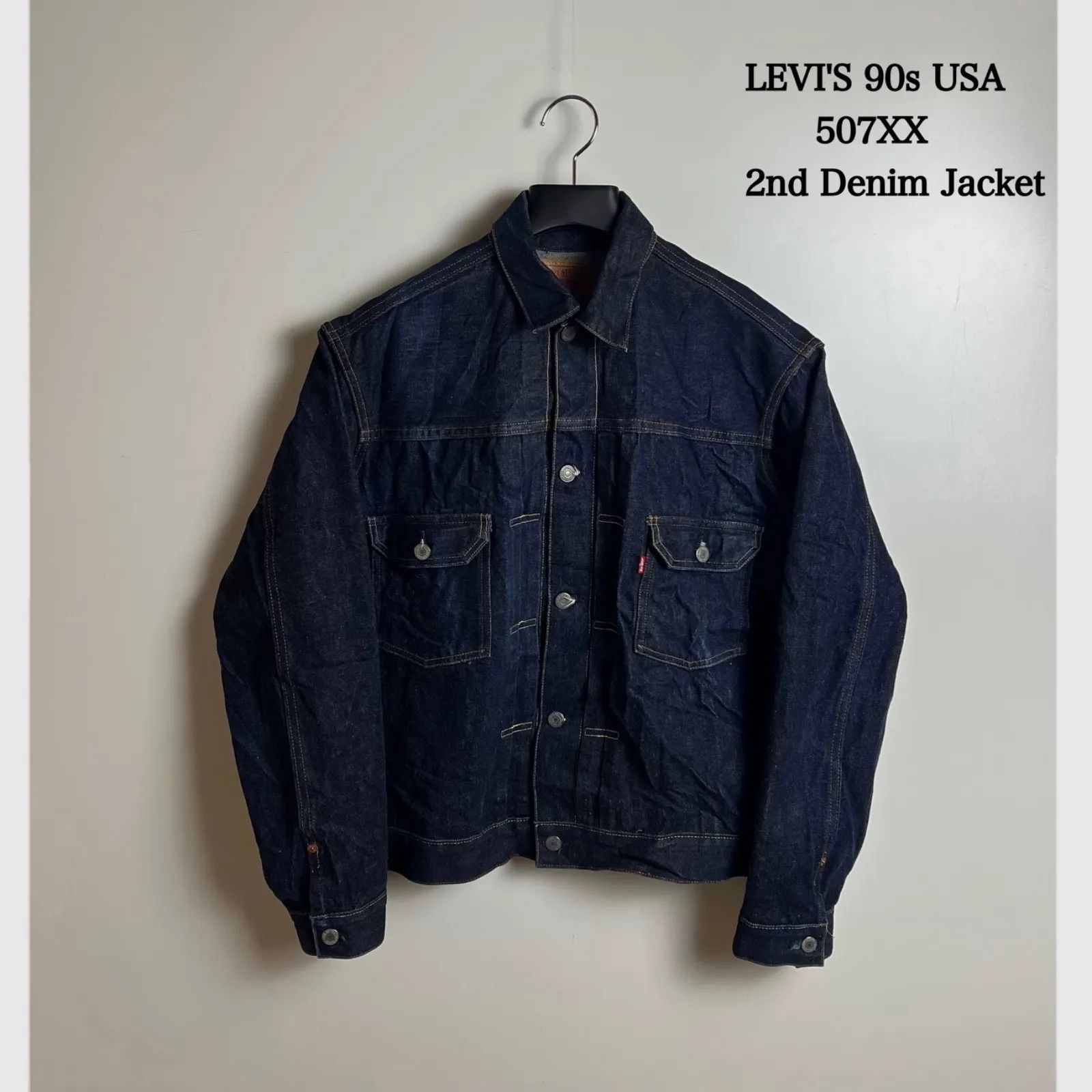 LEVI'S 1998 90s USA 555 Valencia vintage 507XX 2nd Denim Jacket 44