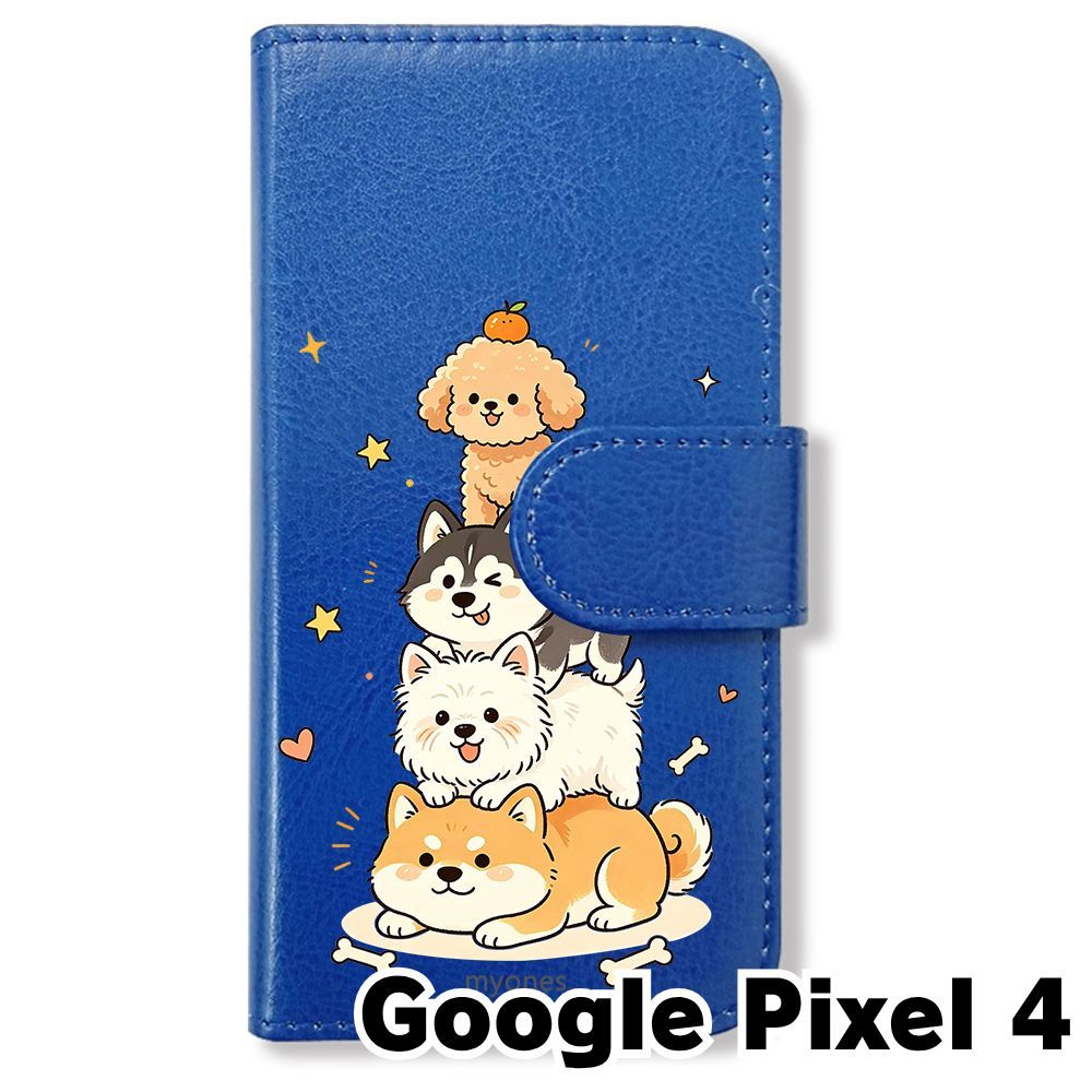 新品未使用】 Google Pixel 4 手帳型スマホ ケース (色：ダークブルー