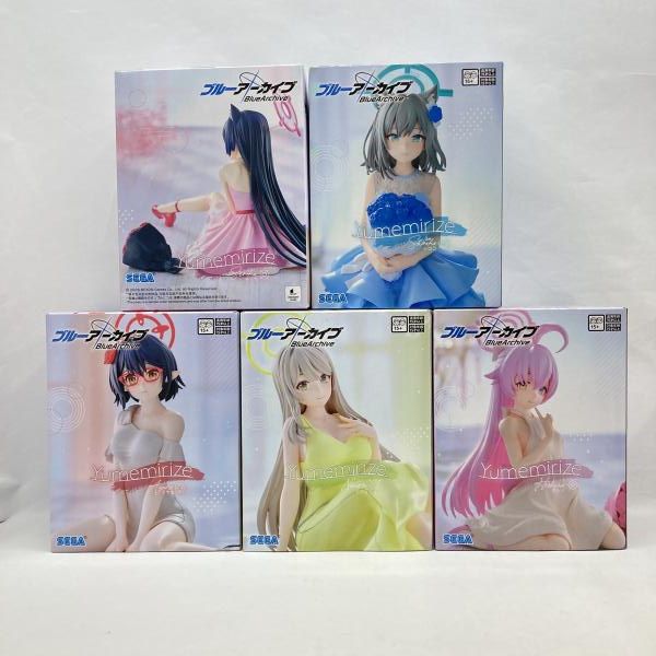 ブルーアーカイブ　Yumemirize8体セット 中古】セガ Yumemirize 対策委員会 5体セット 未開封品 ブルー