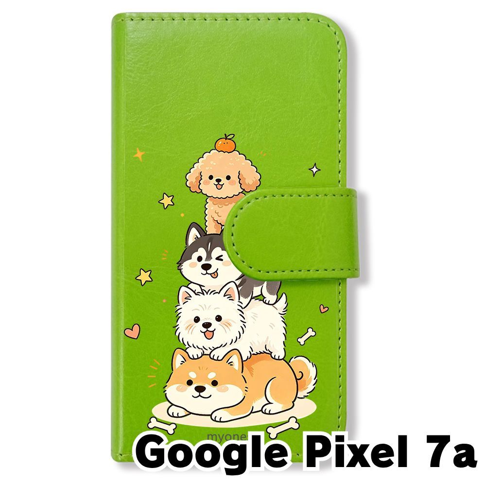 新品未使用】 Google Pixel 7a 手帳型スマホ ケース (色：グリーン