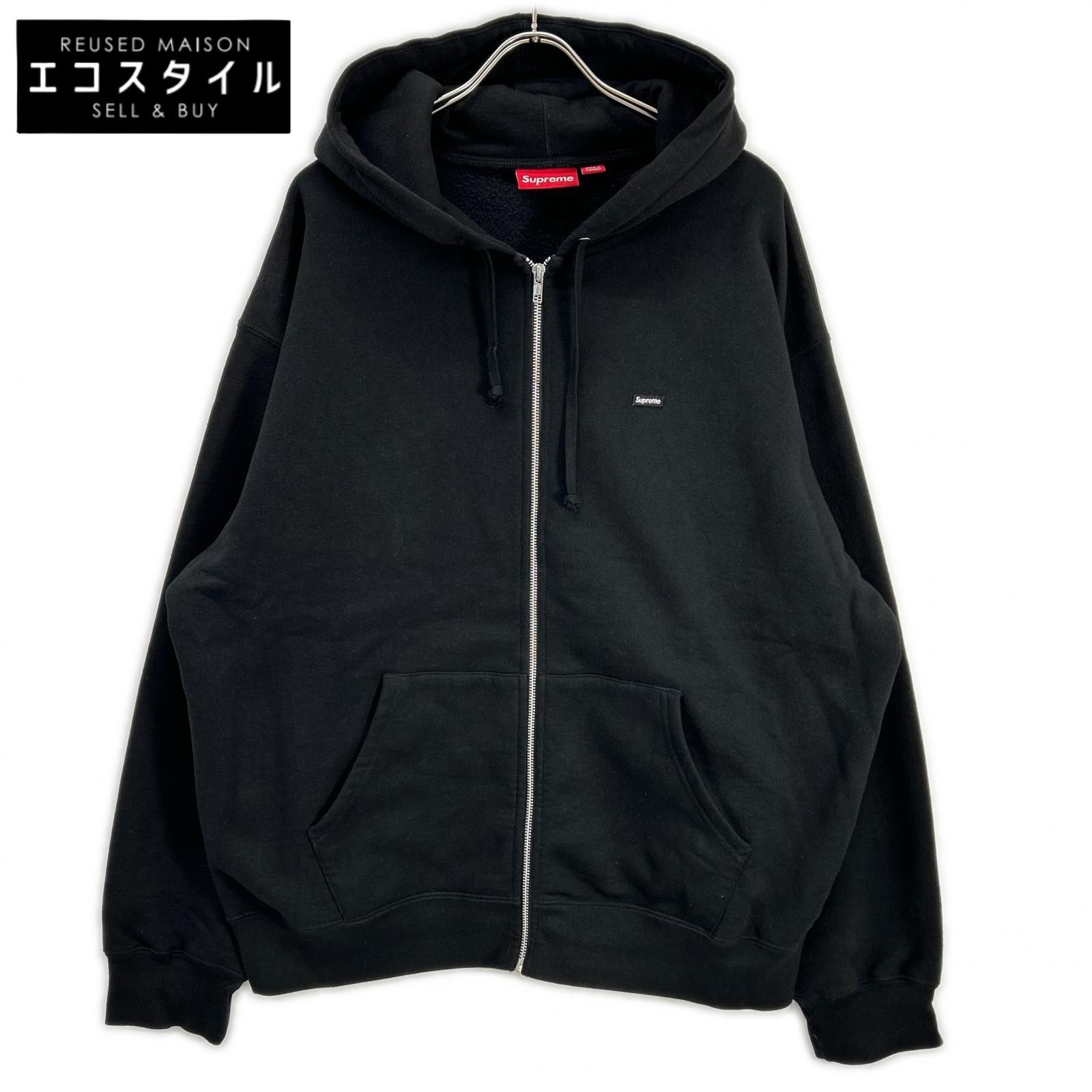 Supreme シュプリーム 24AW ブラック Small Box Zip Up Hooded 