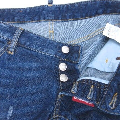 ディースクエアード DSQUARED2 ダメージ スキニー ジーンズ ジップ