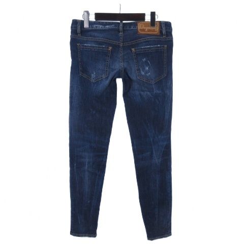 ディースクエアード DSQUARED2 ダメージ スキニー ジーンズ ジップ