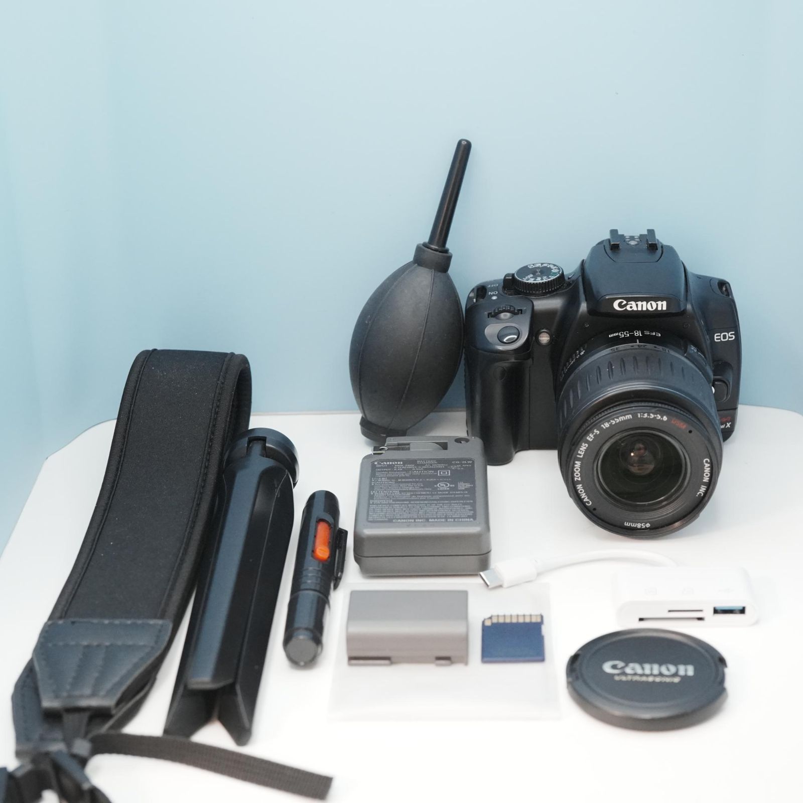Canon EOS Kiss Digital X 一眼レフ スマホ転送OK フルセット a6667