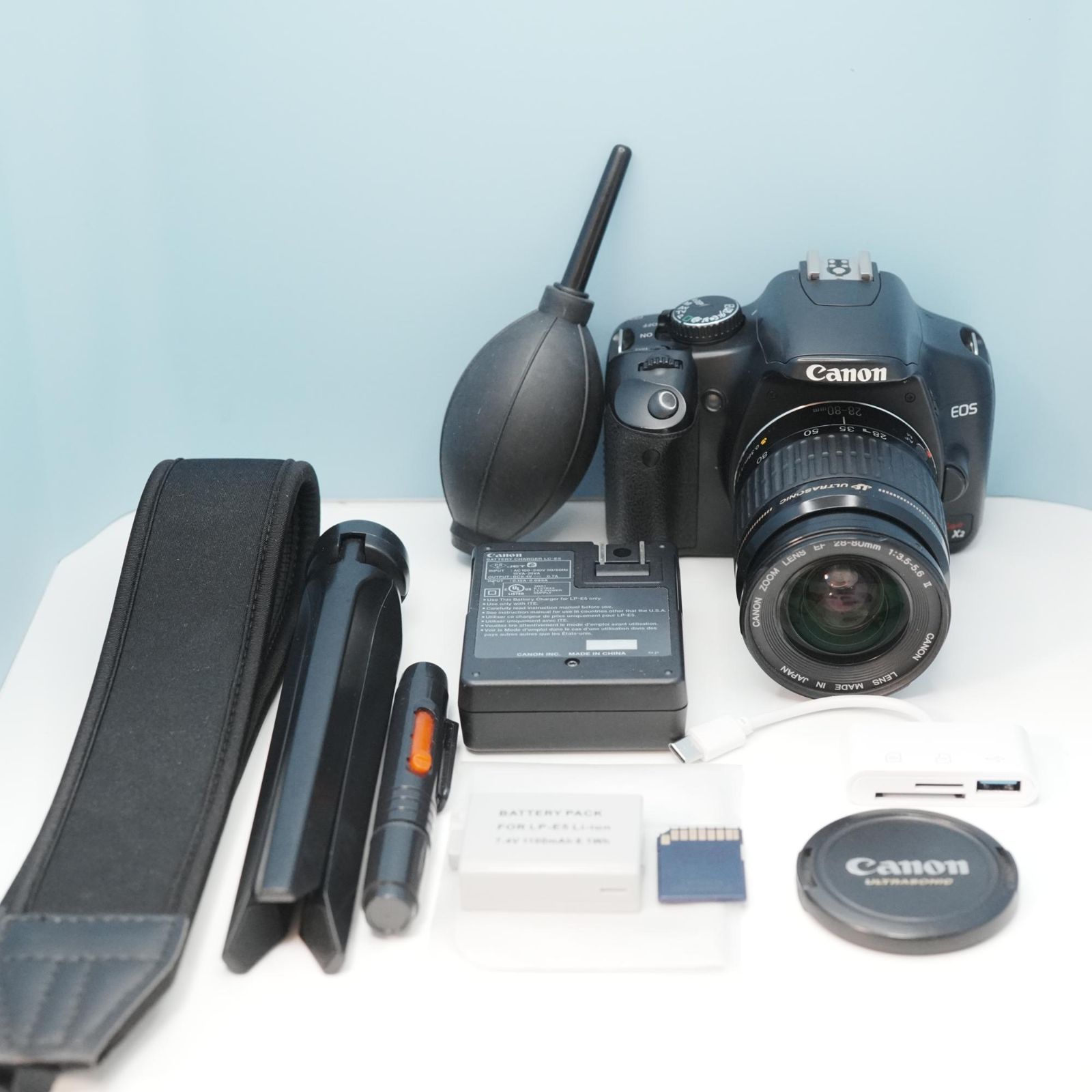 Canon EOS Kiss X2 一眼レフ スマホ転送OK フルセット 美品 a6654