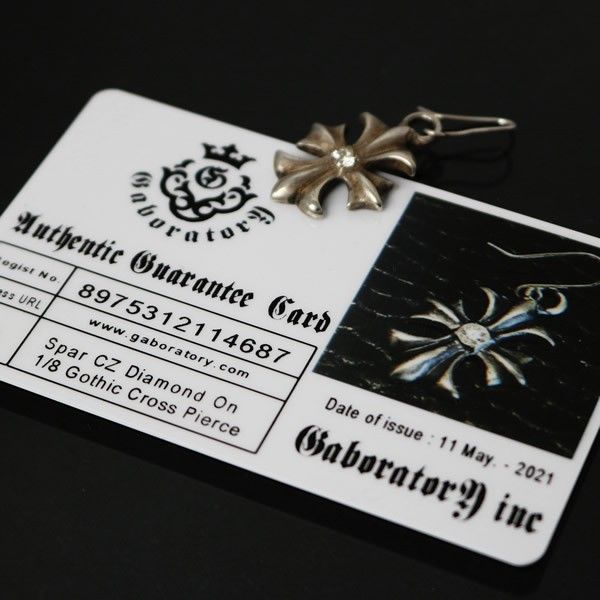 Gaboratory 銀座店 ガボラトリー Spar CZ Diamond on 1/8 Gothic Cross
