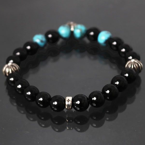 CHROME HEARTS 銀座店 クロムハーツ 新品 CHクロス 8mm ビーズブレス