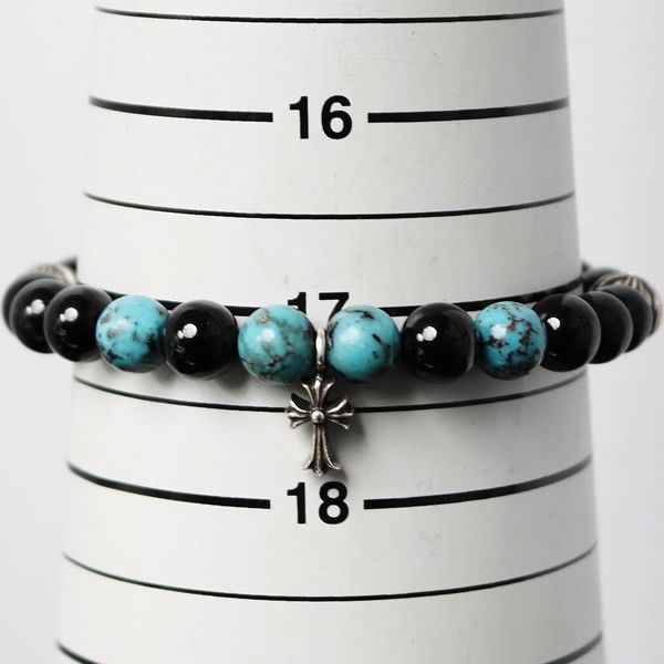 CHROME HEARTS 銀座店 クロムハーツ 新品 CHクロス 8mm ビーズブレス