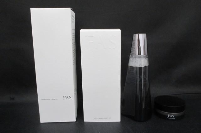 残8割 コスメ ファス FAS ザ ブラック エッセンス 120ml クリーム 15g セット
