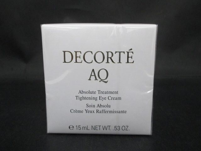 未使用 未開封 コスメ コスメデコルテ AQ アブソリュート アイクリーム タイトフォーカス 15g