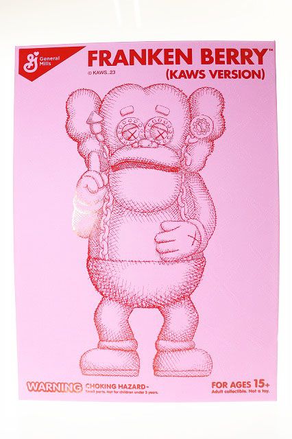 カウズ KAWS GENERAL MILLS MONSTER CEREALS FRANKEN BERRY FIGURE