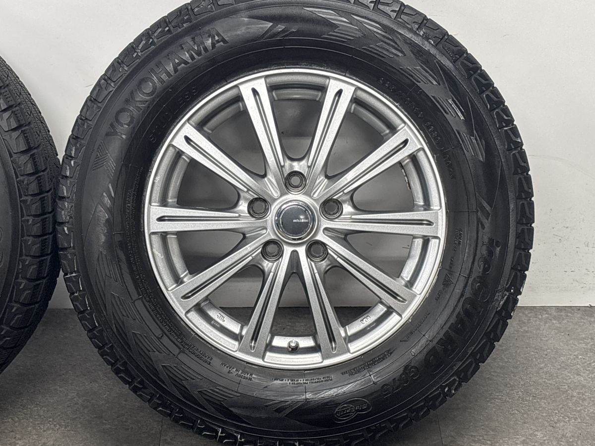 交換用に】ミルアス 16in 6.5J +48 PCD114.3 ヨコハマ アイスガード