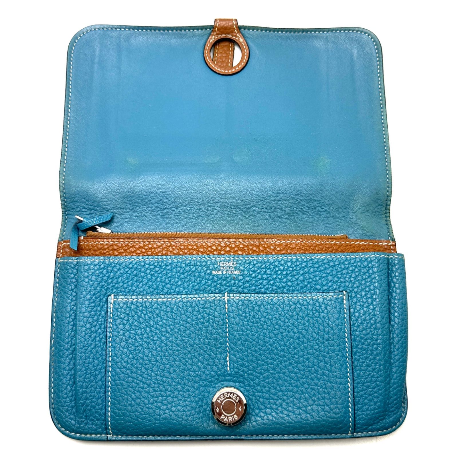 楠本質店/元住吉】エルメス HERMES ドゴンGM トゴ ブルージーン
