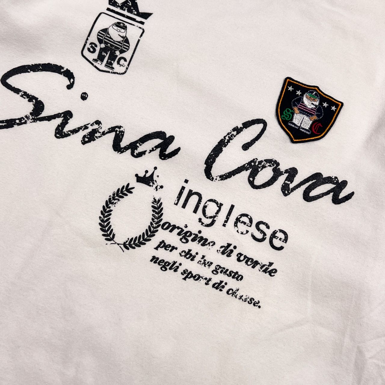 SINA COVA シナコバ デザイン 半袖 Tシャツ M /ホワイト系 メンズ