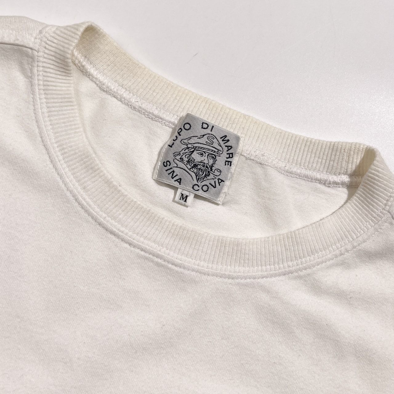 新作　シナコバ半袖ホワイト　M SINA COVA シナコバ デザイン 半袖 Tシャツ M /ホワイト系 メンズ