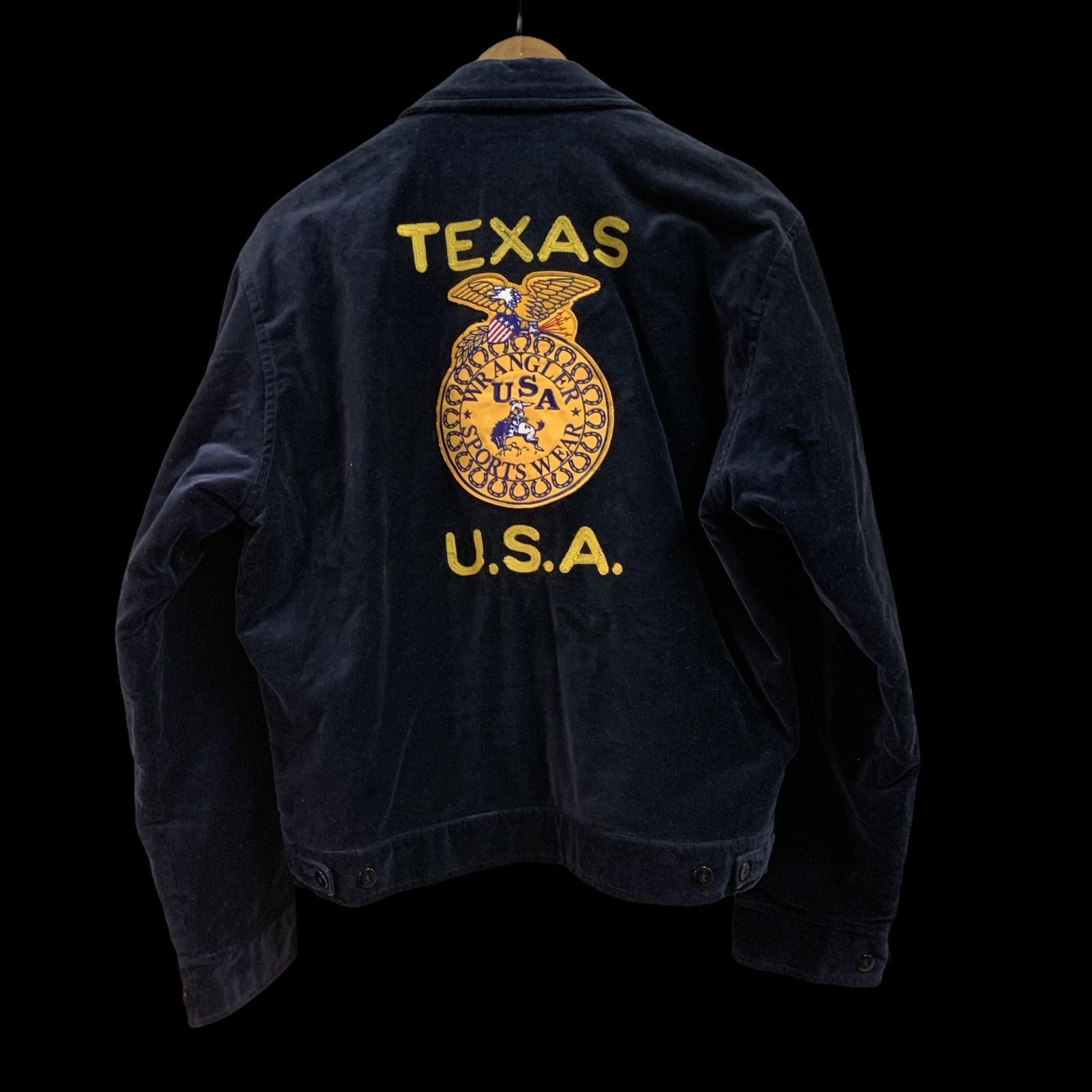 むつ75-060106][併売] Wrangler/ラングラー 90s 別珍 中綿 FFA ベロア