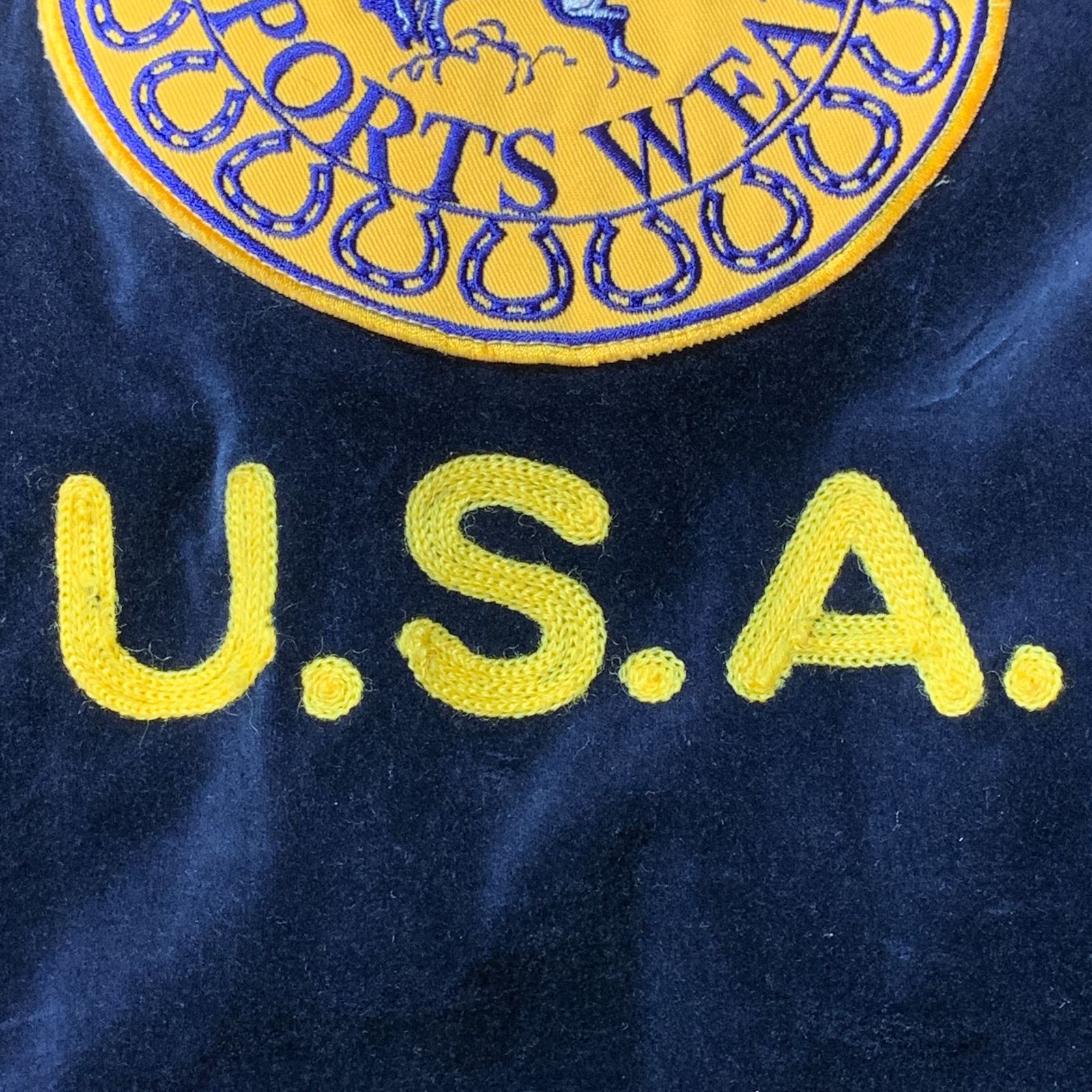 むつ75-060106][併売] Wrangler/ラングラー 90s 別珍 中綿 FFA ベロア