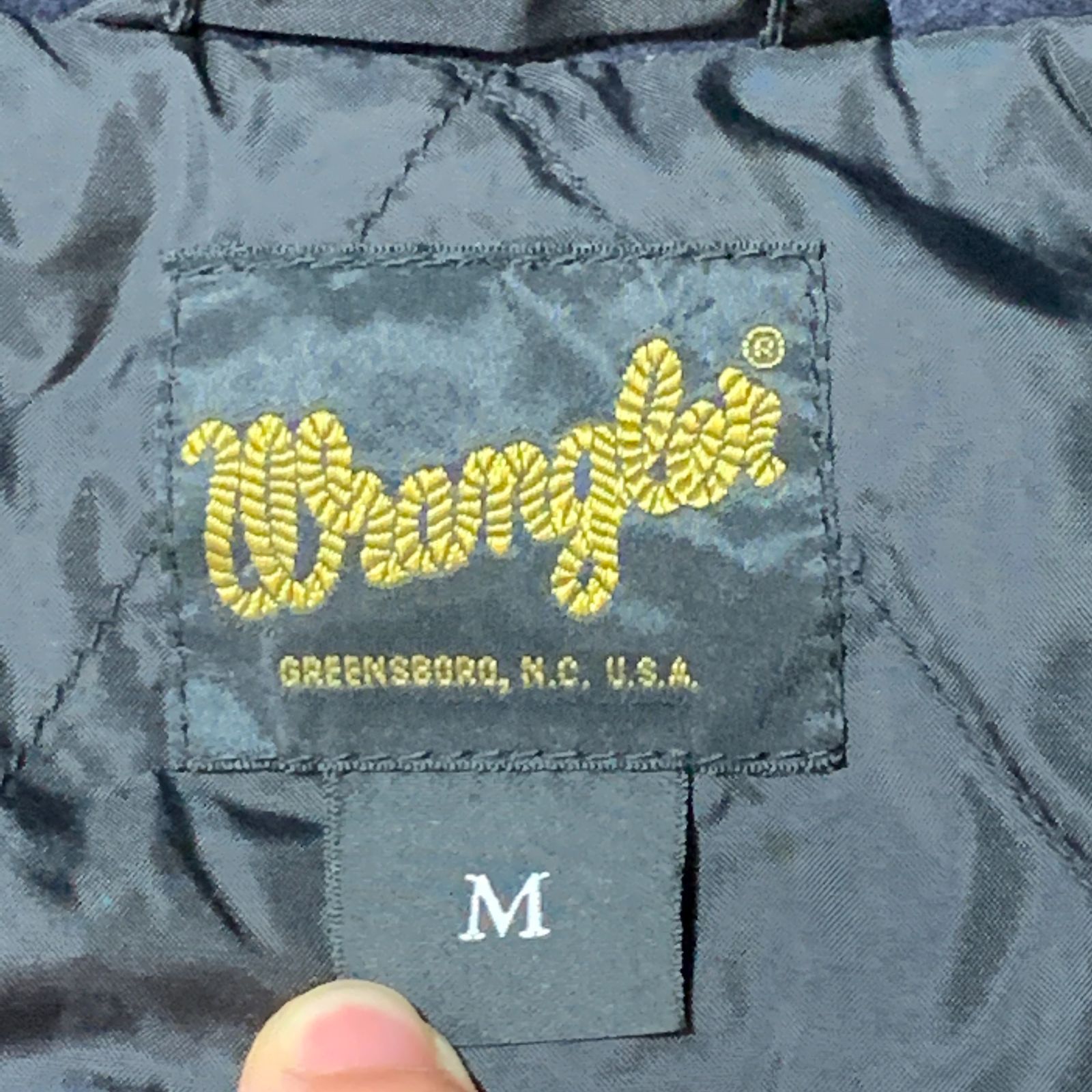 むつ75-060106][併売] Wrangler/ラングラー 90s 別珍 中綿 FFA ベロア