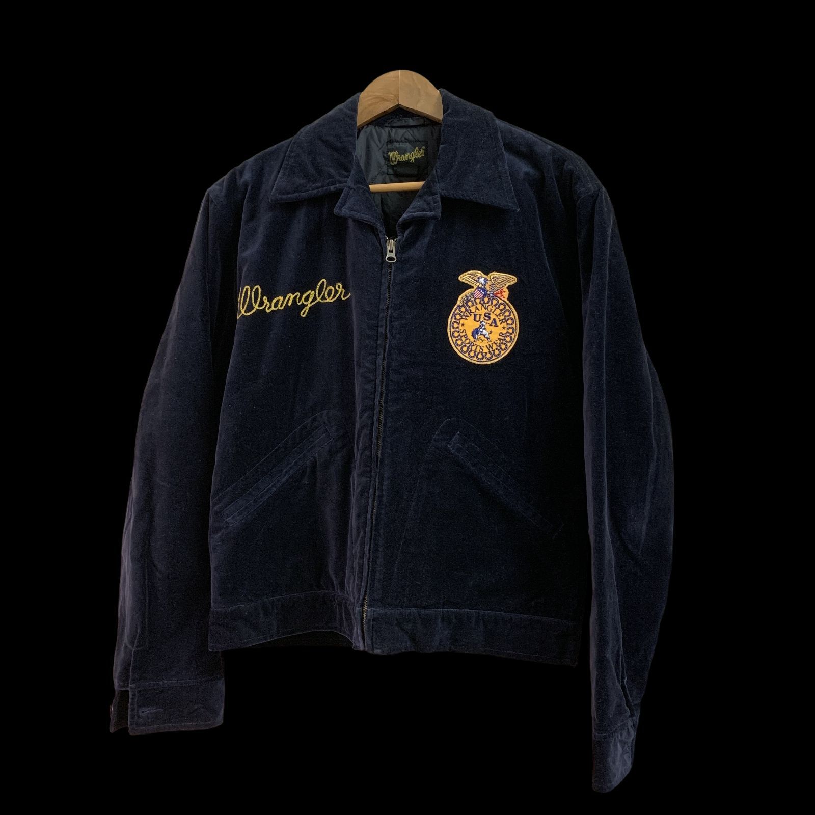 むつ75-060106][併売] Wrangler/ラングラー 90s 別珍 中綿 FFA ベロア