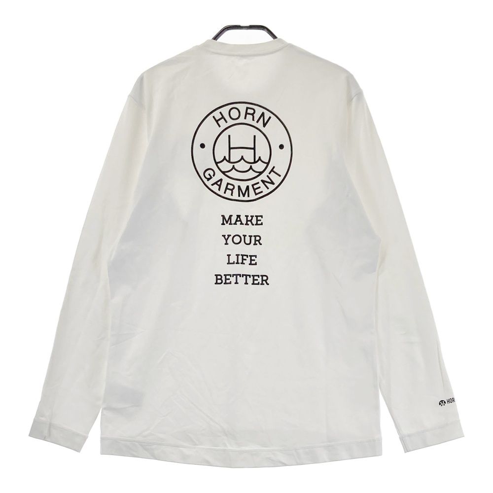 HORN G.M.T. 半袖Tシャツ ホワイト Mサイズ HORN GMT ホーン ガーメント 長袖Tシャツ ホワイト系 48 [240101598404