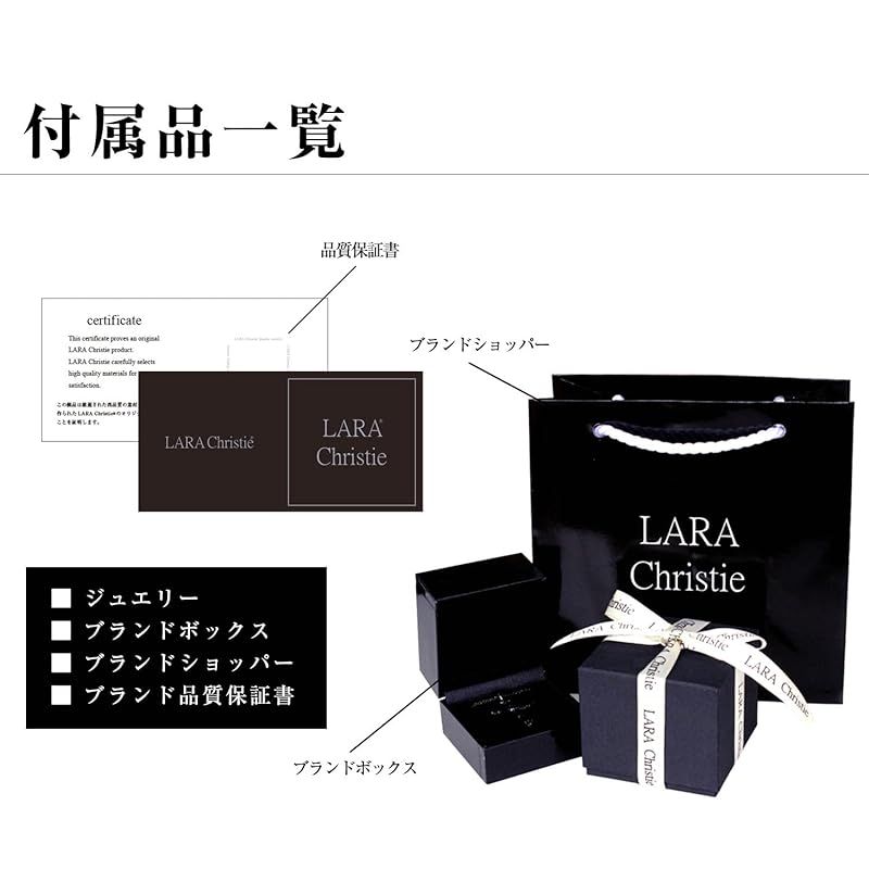 [ララクリスティー] ピアス クロス プティ モチーフ K18 ゴールド レディース le56-0020-yg-c 0