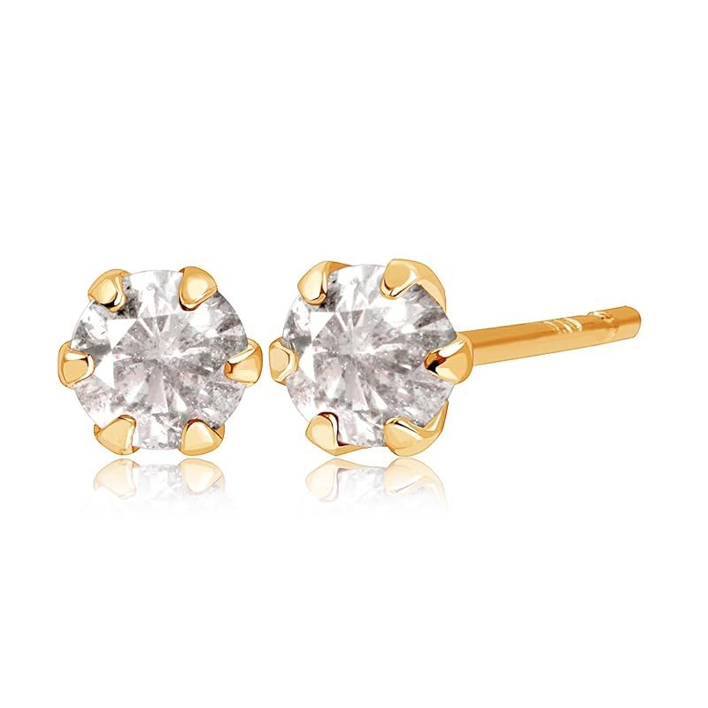 [シアーズ] Sears 0.2ct 天然 ダイヤモンド K18PG ピンクゴールド ダイヤ ペア ピアス se56-0001-k18pg 0