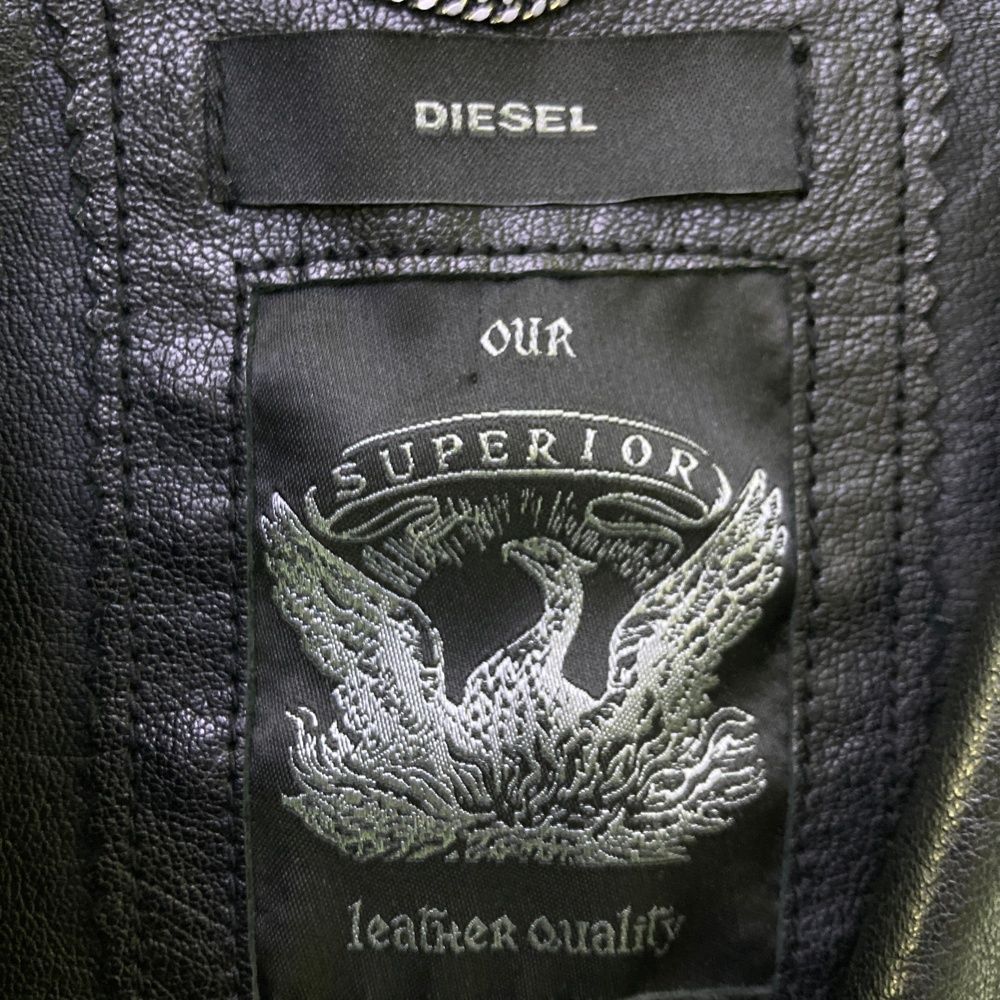 DIESEL ディーゼル レザージャケット ライダース ブラック系 S