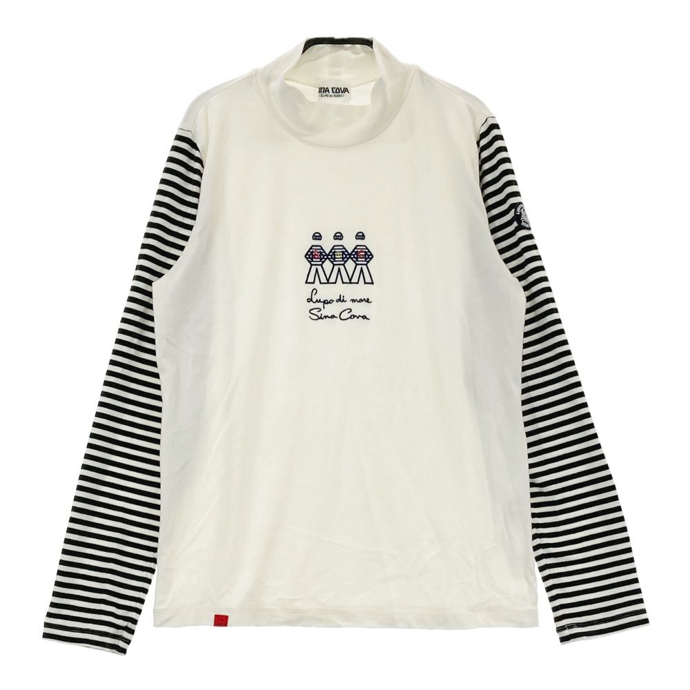 SINA COVA シナコバ 起毛 ハイネック 長袖Tシャツ ホワイト系 11