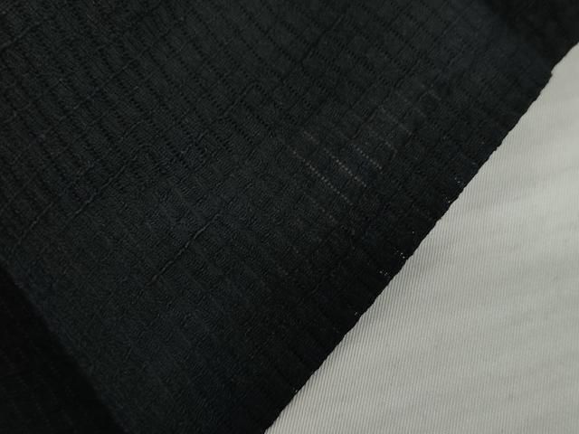 平和屋着物＊夏物 男性 行灯袴 縞 黒地 正絹 逸品 AABI8106cs