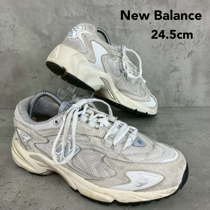 New Balance ニューバランス 725 ホワイト 24.5cm ML725BA メッシュ