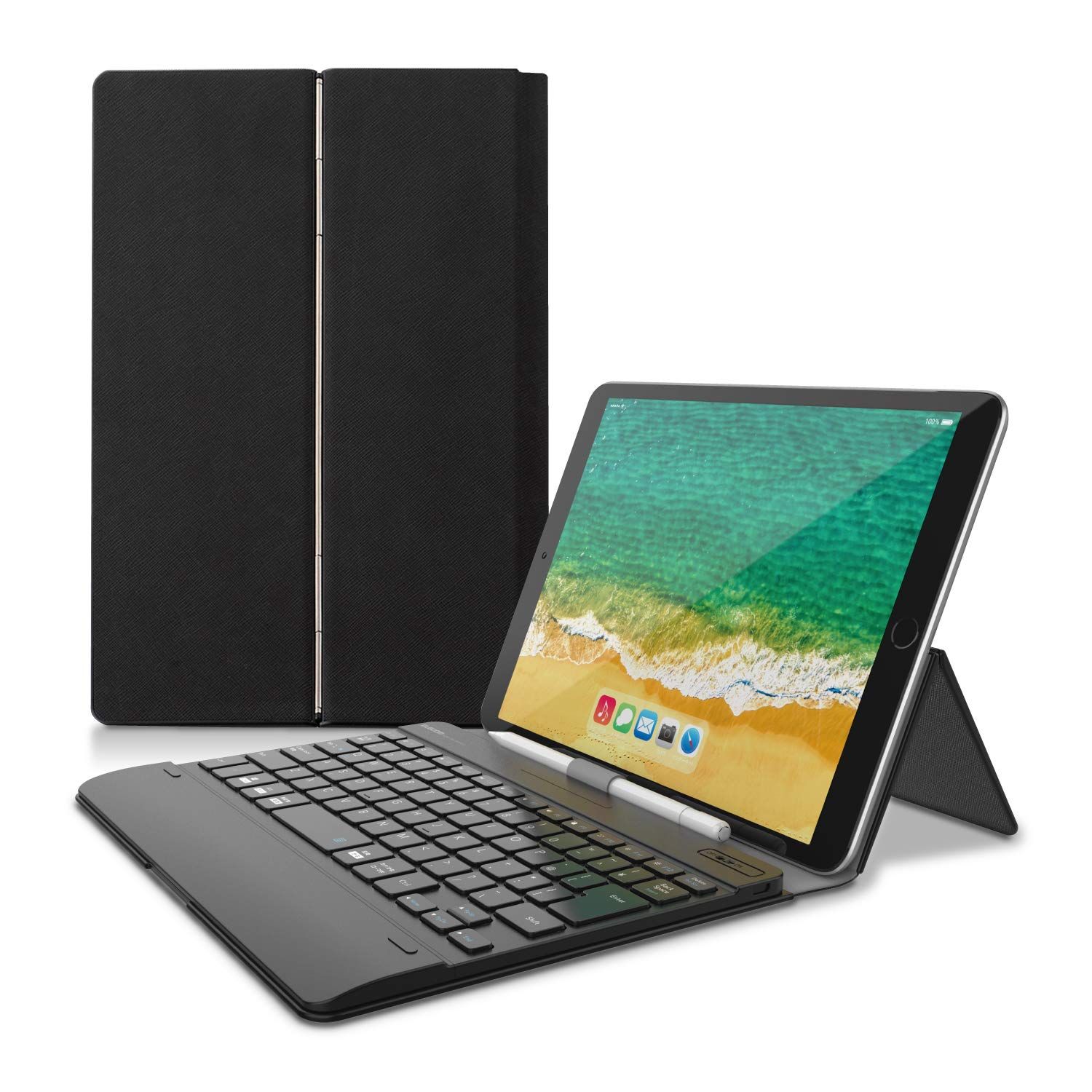 エレコム キーボード Bluetooth タブレット汎用ケース一体型 8.5~11.1インチ(iPad Pro 9.7/10.5/11対応)ブラック TK-CAP02BK [ブラック]