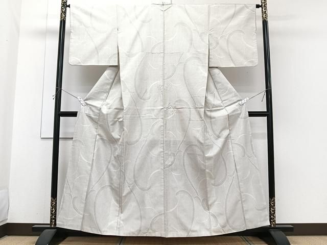 平和屋着物□本場大島紬 白大島 唐草文 正絹 逸品 CABH5487xi - メルカリ