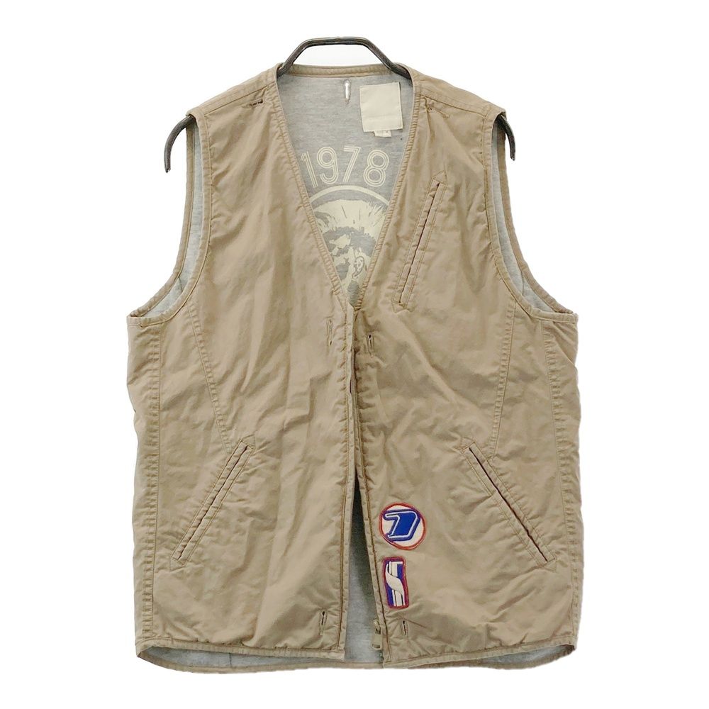 【美品】DIESEL ミリタリージャケット サイズ XS ベージュ フリル付き DIESEL ディーゼル ミリタリージャケット ベージュ系 M [240101560301