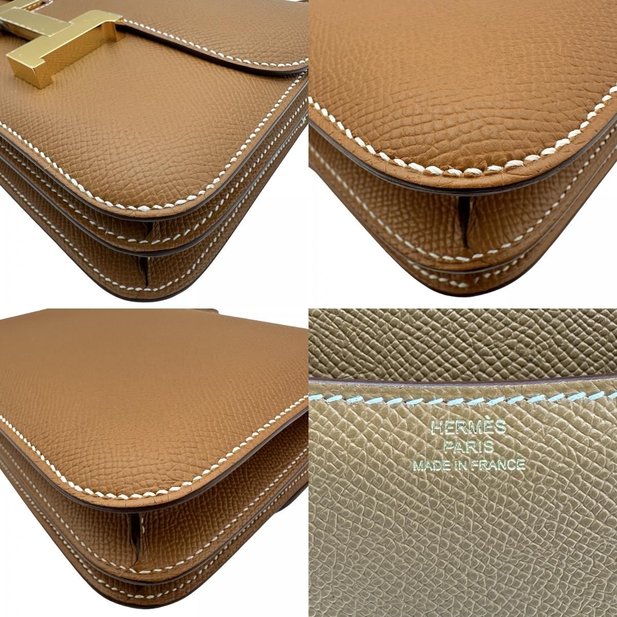 エルメス HERMES コンスタンスミニミロワール K刻印 ゴールド ゴールド