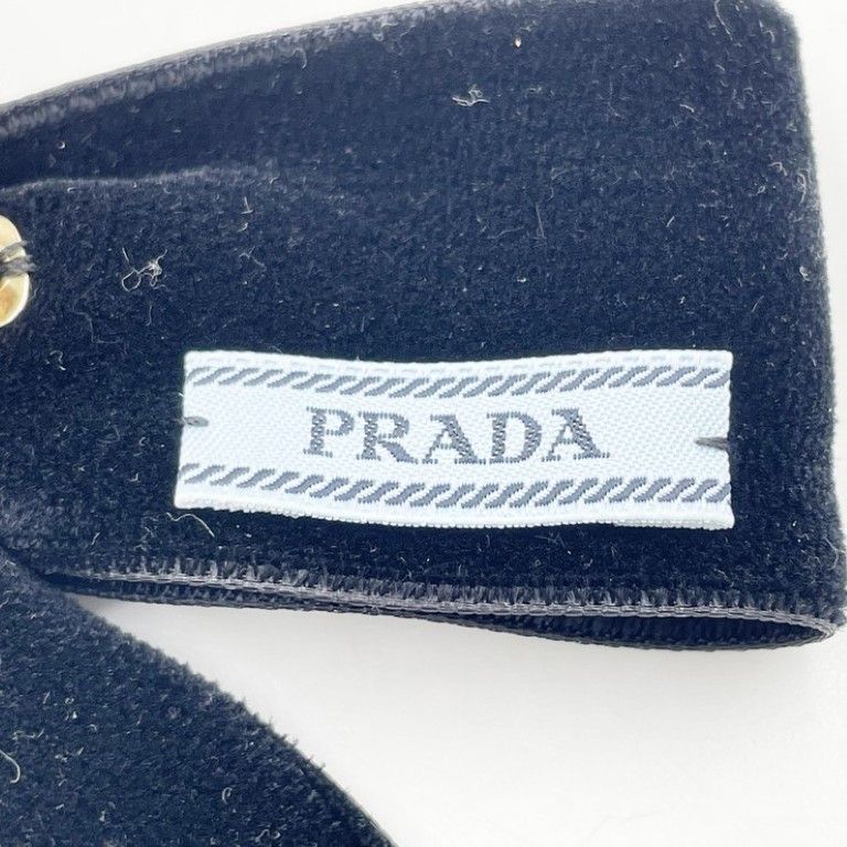 PRADA プラダ バレッタ トライアングルロゴ 1IF154 ブラック系