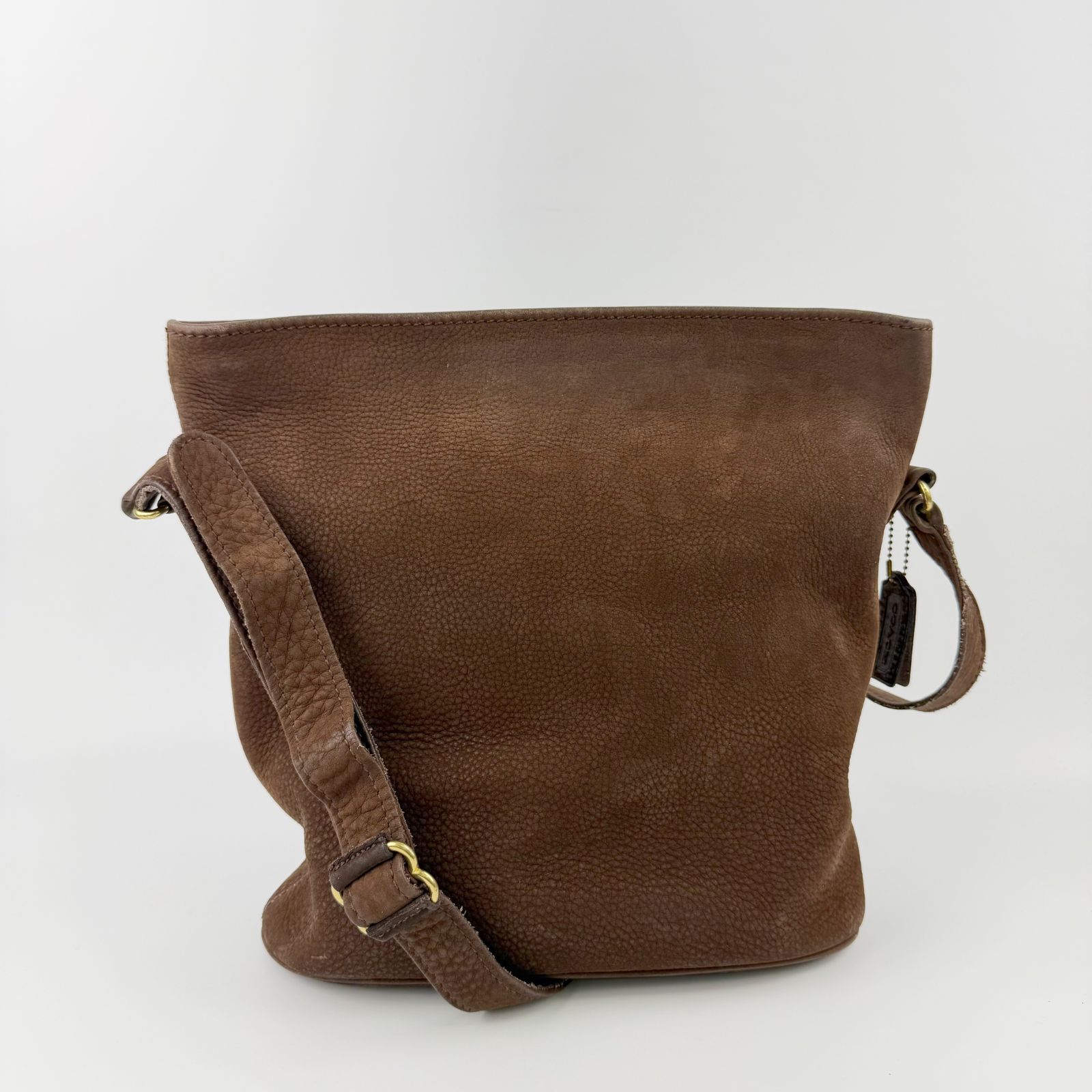中古】COACH コーチ バケットショルダー ショルダーバッグ レザー 