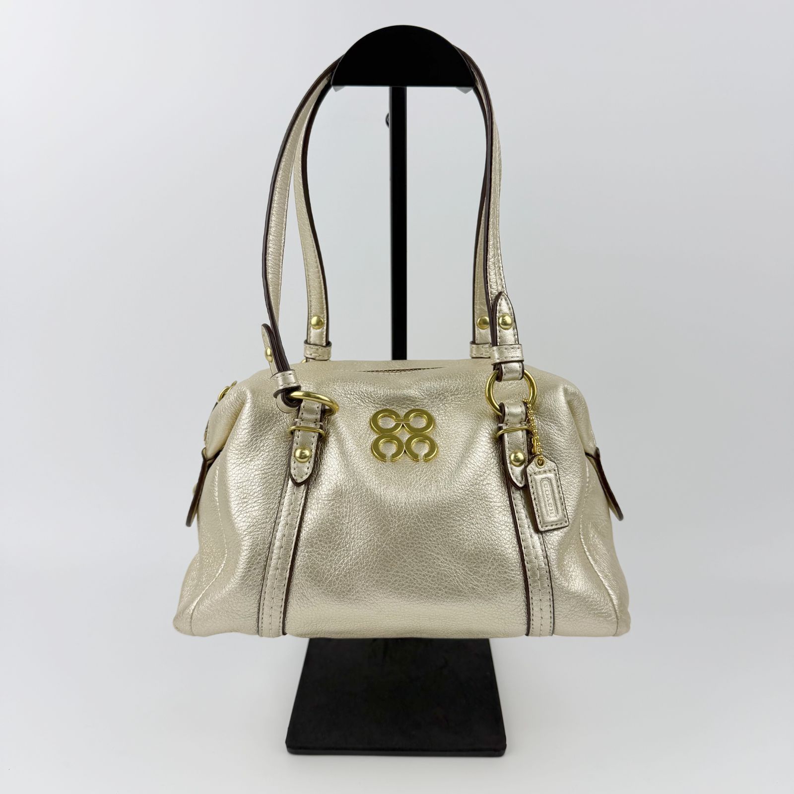 中古】COACH コーチ ミニサッチェル ハンドバッグ ショルダーバッグ 