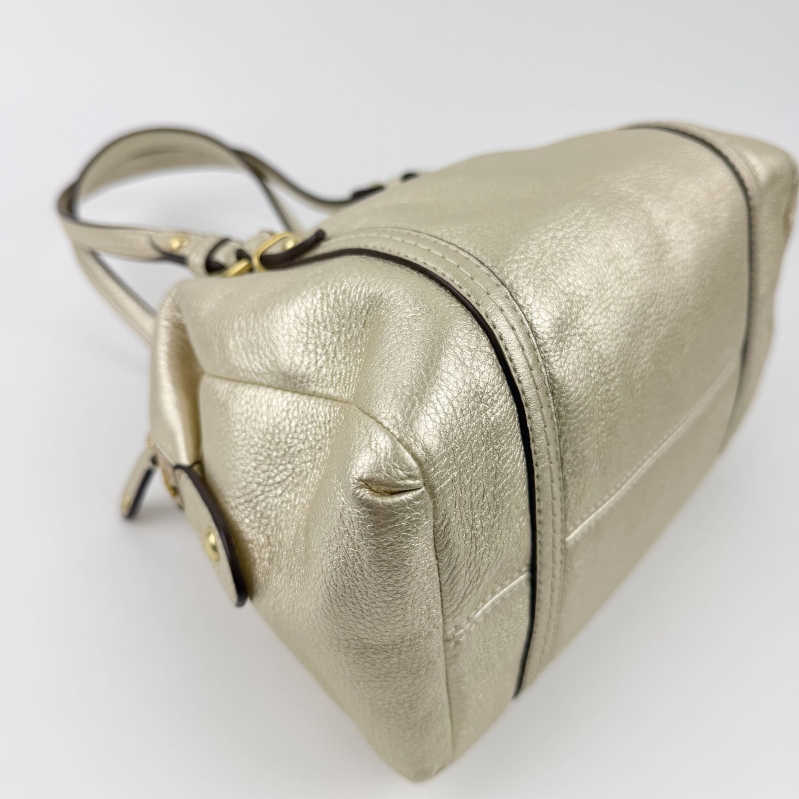 中古】COACH コーチ ミニサッチェル ハンドバッグ ショルダーバッグ 